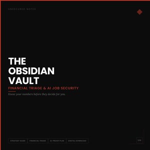 THE OBSIDIAN VAULT: finanzielle Triage & KI-Jobsicherheitsstragie
