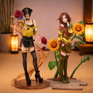 Nana Anime Figure 24cm Set – Nana Osaki & Hachi Komatsu Statue – NANA Collectible Figurines – Manga Display Decor Gift for Anime Fans