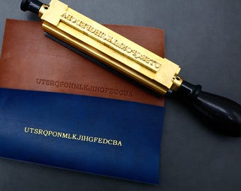 EC-17 / 27 Briefhalter für Heißprägemaschine, Messing Aluminium Leder Prägung Benutzerdefiniertes Folienpressenwerkzeug