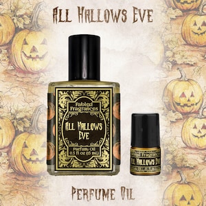 Pumpkin and Incense Perfume Oil, ALL HALLOWS EVE, Cruelty Free and Vegan Roll-on Parfum