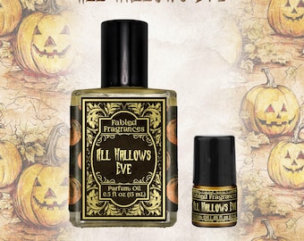 Pumpkin and Incense Perfume Oil, ALL HALLOWS EVE, Cruelty Free and Vegan Roll-on Parfum