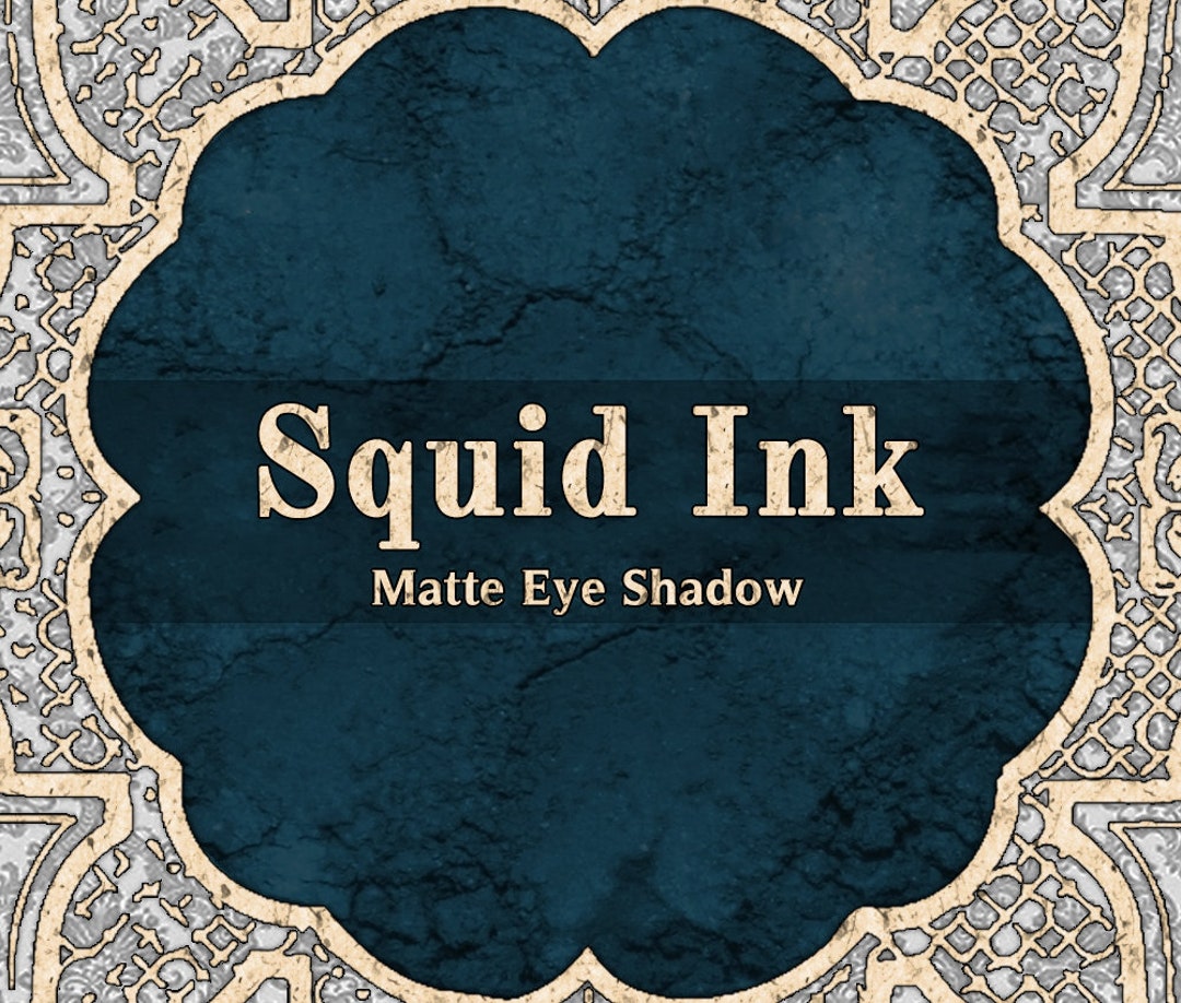SQUID INK Matte Eye Shadow, Blackened Cyan Blue, Deep Cyan, Matte Cyan ...