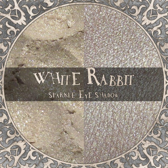 WHITE RABBIT Eye Shadow: Shimmery Cream Beige w/ Silver Sparkle, TAT 5-6 Biz Days