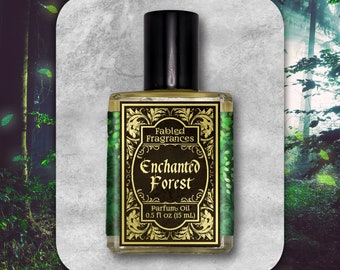 ENCHANTED FOREST Perfume Oil with Magnolia, Wisteria, Neroli, Hyacinth, Oakmoss, Cedarwood, Fir, Fairytale Fragrance, TAT 7-9 Biz Days