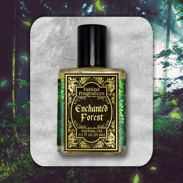 ENCHANTED FOREST Perfume Oil with Magnolia, Wisteria, Neroli, Hyacinth, Oakmoss, Cedarwood, Fir, Fairytale Fragrance, TAT 6-8 Biz Days