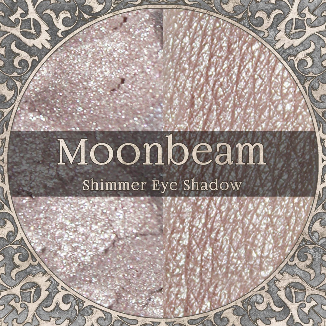 MOONBEAM Eye Shadow Shimmery Silver Beige Mineral Powder