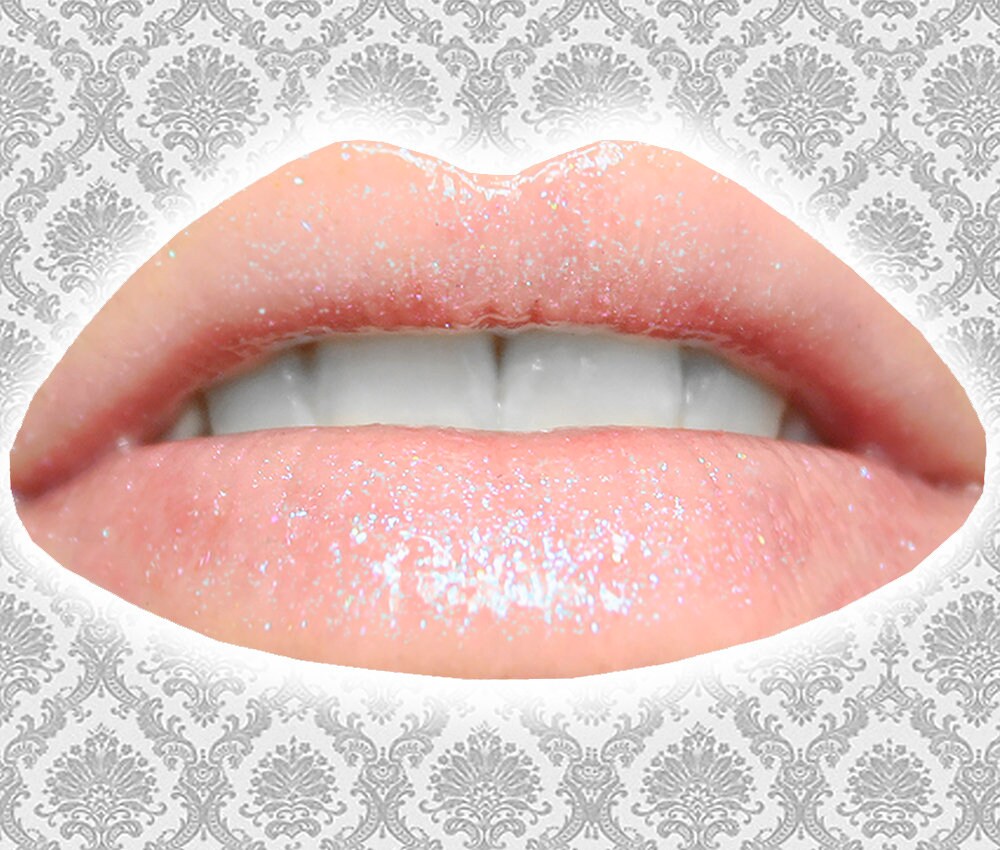 SNOW QUEEN Lip Gloss White Glitter Lip Glaze Iridescent Etsy