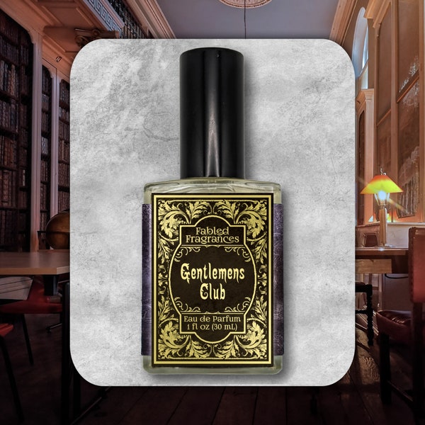 GENTLEMENS CLUB Eau de Parfum Spray with Coffee, Tobacco, Cade Smoke, Frankincense, Musk, Balsam of Peru, Cedarwood, TAT 8-10 Biz Days