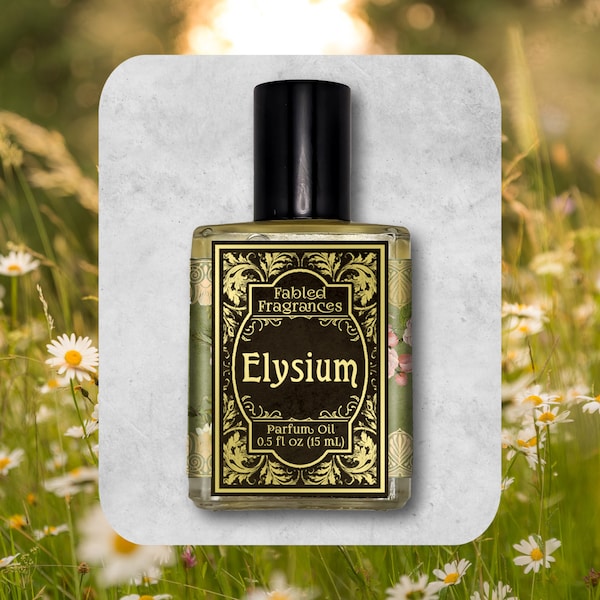 ELYSIUM Perfume Oil with Tangerine, Grapefruit, Cassie, Orange Blossom, Musk, Violet Leaf, Mythology, Natural Perfume, TAT 6-8 Biz Days