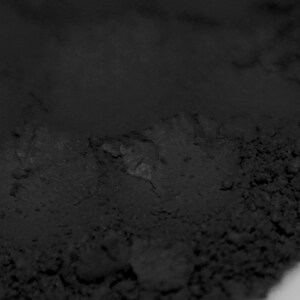 OBSIDIAN Eye Shadow: Matte Jet Black, Goth Beauty Vegan Makeup, image 3