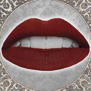 Dark Blood Red Matte Liquid Lipstick, LIVING DEAD, Romantic Goth Gift, Vampire Lover, Vegan Makeup, Cruelty Free, TAT 3-5 Biz Days