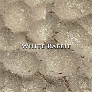 WHITE RABBIT Eye Shadow: Shimmery Cream Beige w/ Silver Sparkle, image 3