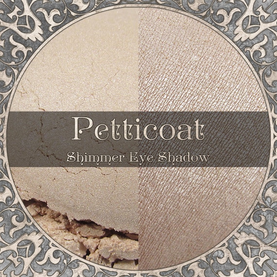 PETTICOAT Eye Shadow: Shimmery Pale Buff Beige, Vegan Makeup,