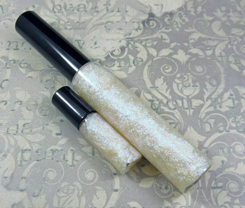 SNOW QUEEN Lip Gloss White Glitter Lip Glaze Iridescent Etsy