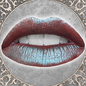 Metallic Brown with Iridescent Turquoise Liquid Lipstick, CHIMERA, Fairy Grunge Gift, Cruelty Free and Vegan Beauty, TAT 3-5 Biz Days