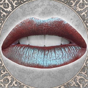 CHIMERA Liquid Lipstick, Shimmery Dark Brown with Turquoise Duochrome, Fairy Grunge Gift, Cruelty Free and Vegan Beauty, TAT 6-8 Biz Days