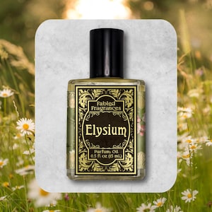 Floral Citrus Perfume Oil for Her, ELYSIUM, Sweet Tangerine and Orange Blossom, All Natural Fragrance Blend, Vegan Parfum, TAT 3-5 Biz Days