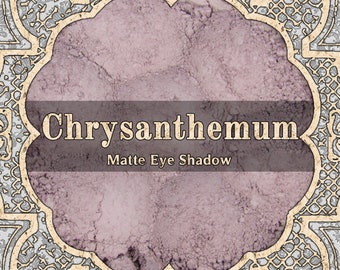 CHRYSANTHEMUM Matte Eye Shadow, Dusty Mauve Pink, Light Puce, Loose Powder Eyeshadow, Cosmetic Pigment, VEGAN Makeup, TAT 8-10 Biz Days