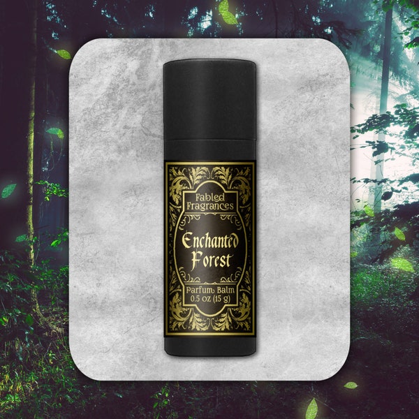 ENCHANTED FOREST Solid Perfume with Magnolia, Wisteria, Neroli, Hyacinth, Oakmoss, Cedarwood, Balsam Fir, Vegan Perfume, TAT 8-10 Biz Days