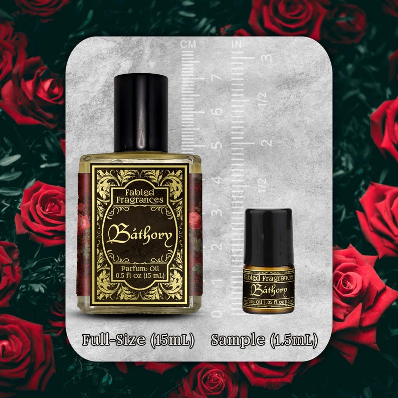 BATHORY Parfümöl: Duft nach Blutorange und bulgarischer Rose, Bild 4