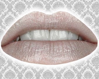 SERAPH Lip Gloss, Metallic Silver Lip Glaze, Iridescent Silver, Shimmer Lip Gloss, Silver Lip Gloss, Vanilla Flavor, TAT 7-9 Biz Days