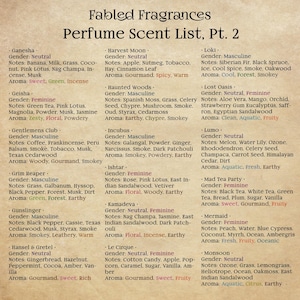 Eau de Parfum Sampler, Choose 5 Scents, Alcohol Free and Vegan Fragrance Body Spray image 6