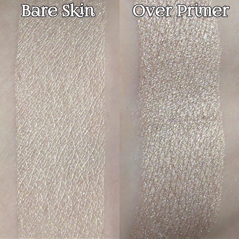 WHITE RABBIT Eye Shadow: Shimmery Cream Beige w/ Silver Sparkle, image 4