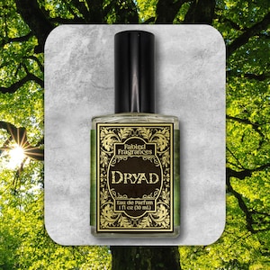 Unisex Fantasy Eau de Parfum Spray, DRYAD, Fresh Grass and Lemon Balm Scent with Oakmoss, Greek Mythology Inspired, TAT 3-5 Biz Days