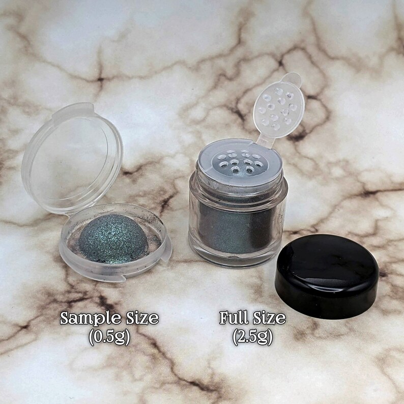 ROSE CHIFFON Shimmer Eyeshadow: Samples or Jars, Light Peach Rose, Loose Powder Eyeshadow, Vegan Cosmetics, TAT 6-8 Biz Days image 5