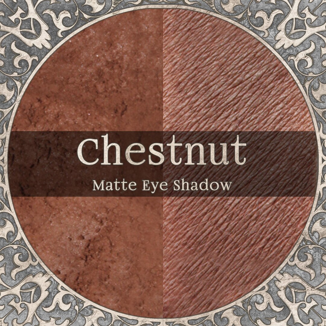 CHESTNUT Eye Shadow: Matte Medium Brown, Vegan Powder Makeup, - Etsy