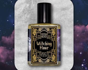 WITCHING HOUR Perfume Oil with Black Pepper, Allspice, Rosemary, Bay, Frankincense, Smoke, Spikenard, Copal, Powder, TAT 3-5 Biz Days