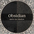OBSIDIAN Eye Shadow - Matte Jet Black Loose Powder Cosmetic Pigment, Cruelty Free and Vegan Makeup - TAT 7-8 Biz Days