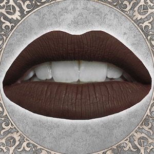 Matte Dark Brown Liquid Lipstick, NOMAD, Deep Umber Brown, Witchy Gift, Dark Academia, Cruelty Free, Vegan Makeup, TAT 3-5 Biz Days