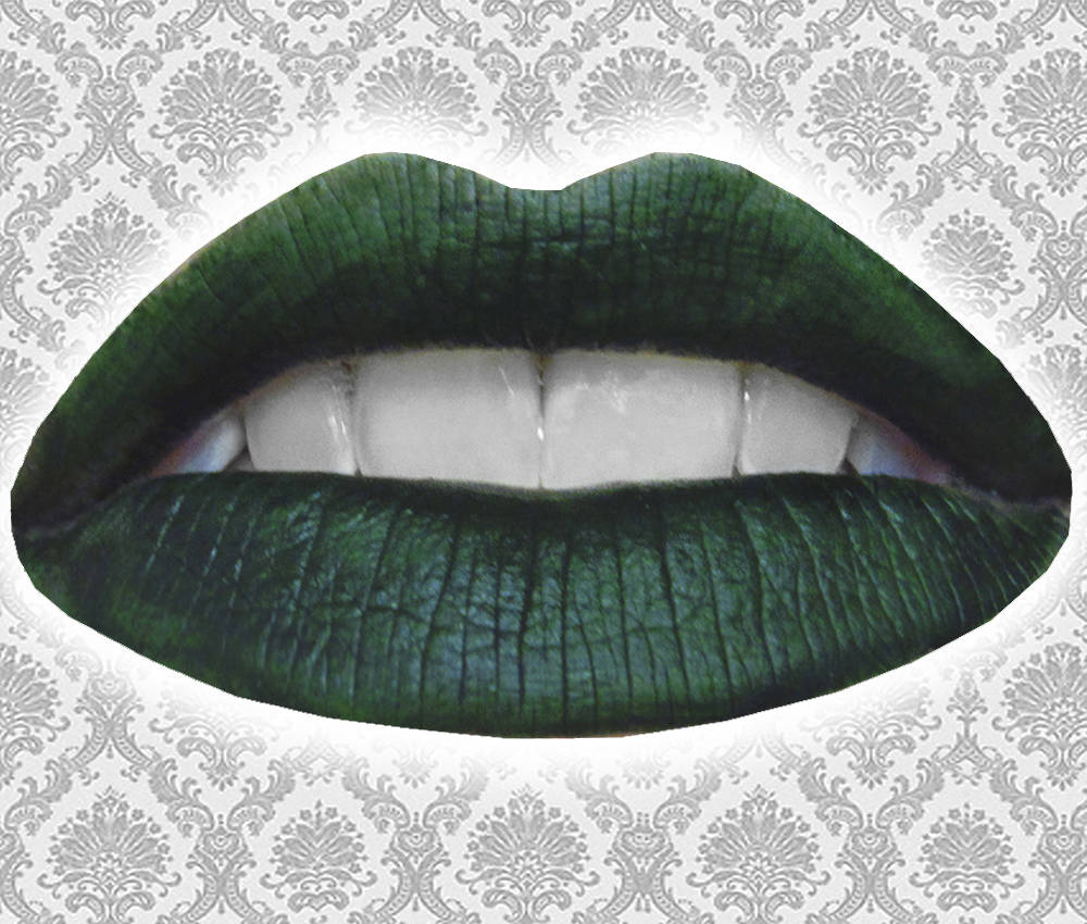 Dark green cheap lipstick matte