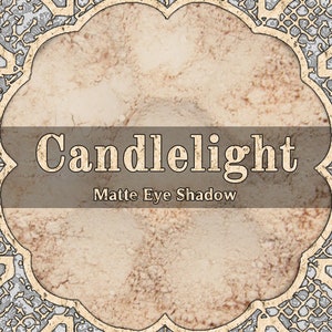 CANDLELIGHT Matte Eye Shadow, Pale Vanilla, Light Champagne, Loose Powder Eyeshadow, Cosmetic Pigment, VEGAN Makeup, TAT 6-8 Biz Days