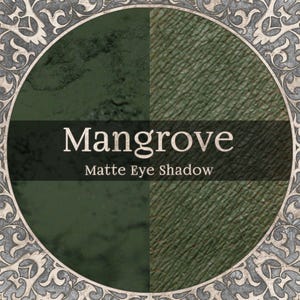 MANGROVE Eye Shadow - Matte Dark Moss Green, Loose Powder Mineral Pigment, Cruelty Free and Vegan Makeup - TAT 3-5 Biz Days