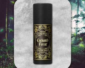 ENCHANTED FOREST Solid Perfume: Earthy Floral Vegan Scent, TAT 5-6 Biz Days
