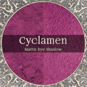 Matte Dark Fuchsia Pink Eye Shadow, CYCLAMEN, Cute Kawaii Gift, Loose Powder Cosmetic Pigment, Cruelty Free Makeup, TAT 3-5 Biz Days