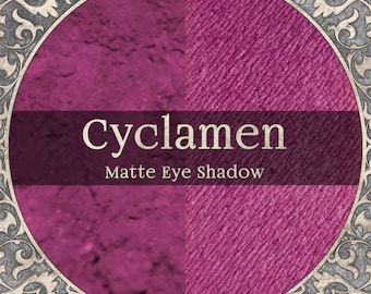 CYCLAMEN Eye Shadow: Matte Fuchsia Pink, Cruelty-Free Makeup,