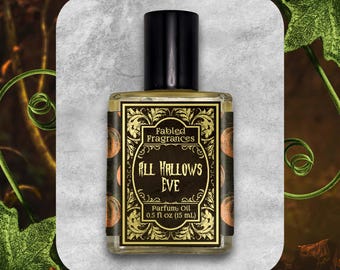 Sweet Pumpkin Pie Perfume Oil, ALL HALLOWS EVE, Spicy Incense and Musk Scent, Halloween Lover Gift, Spooky Fragrance, TaT 3-5 Biz Days