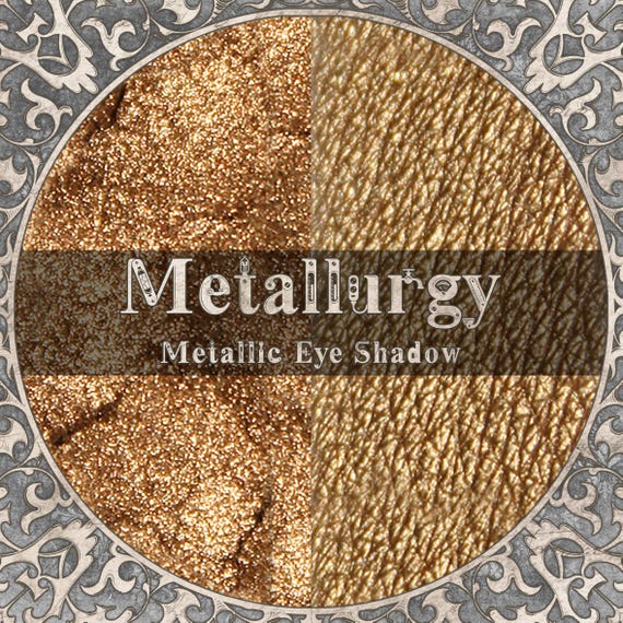 METALLURGY Eye Shadow: Metallic True Gold Vegan Loose Powder,