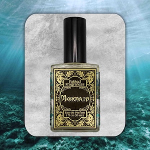 MERMAID Eau de Parfum - Sweet Coconut with Ocean Water and Ambergris Scent, Cruelty Free and Vegan Perfume - TAT 3-5 Biz Days