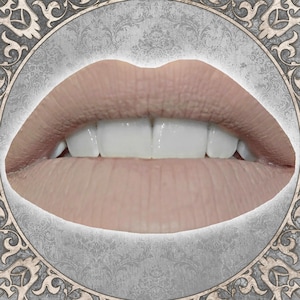Matte Light Grey Beige Liquid Lipstick, AFTERLIFE, Pastel Goth Lip Color, Light Academia, Cruelty Free and Vegan Makeup, TAT 3-5 Biz Days