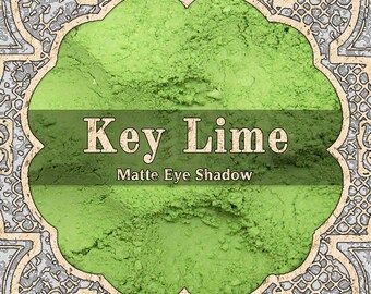 KEY LIME Eye Shadow, Matte Pastel Green, Loose Powder Cosmetic Pigment, Vegan Makeup, Spring and Summer Gift, TAT 7-9 Biz Days