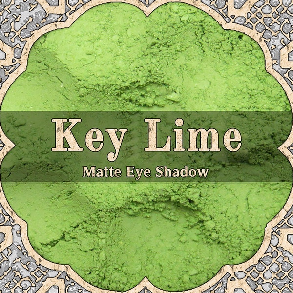 KEY LIME Eye Shadow, Matte Pastel Green, Loose Powder Cosmetic Pigment, Vegan Makeup, Spring and Summer Gift, TAT 6-8 Biz Days