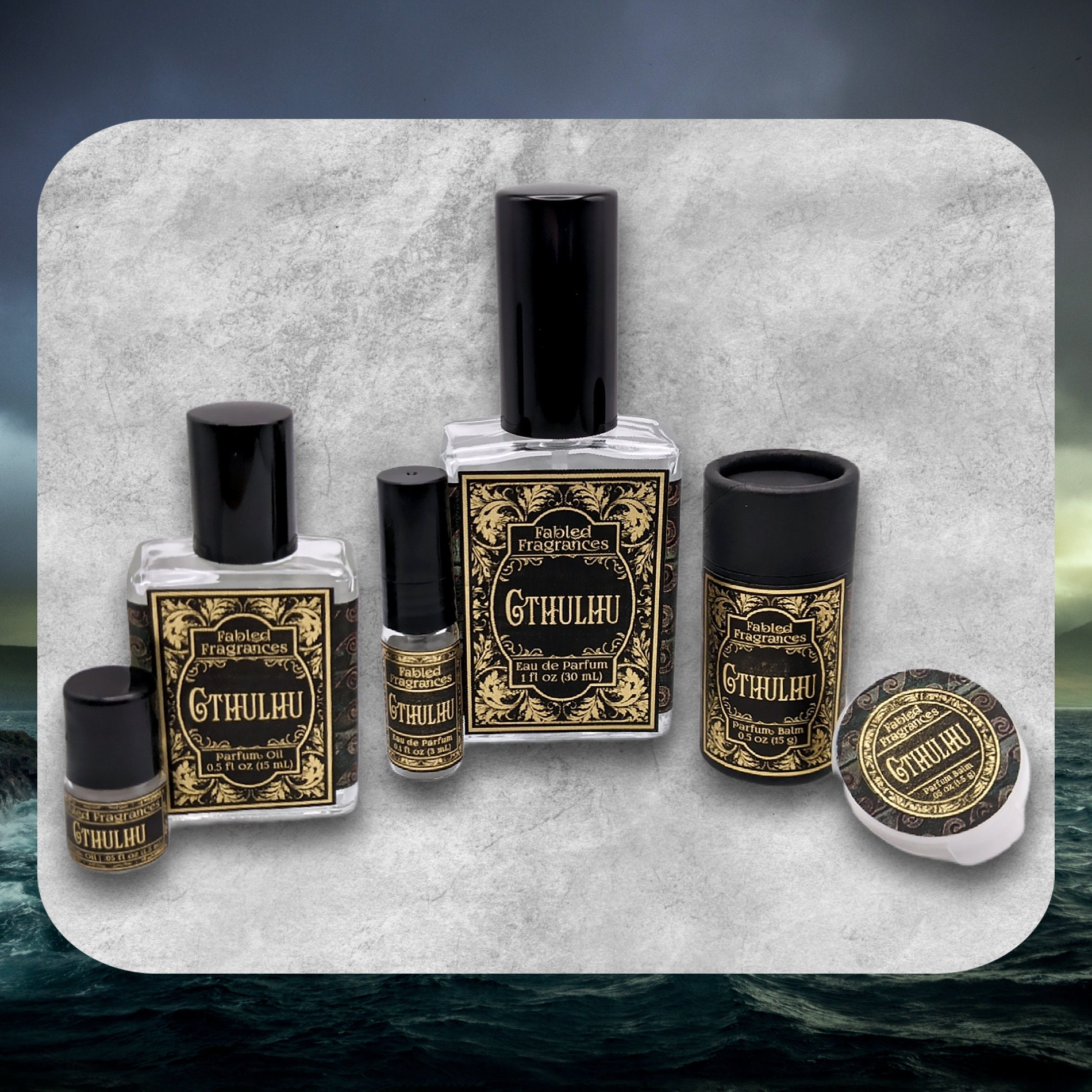 CTHULHU Perfume Oil With Katrafay Yarrow Verbena Ocean 