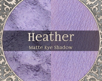 HEATHER Eye Shadow: Matte Pastel Purple, Vegan Puder Make-up, TAT 5-6 Biz Tage