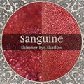 SANGUINE Eye Shadow: Shimmery Bright Red, Vegan Mineral Pigment, TAT 4-5 Biz Days