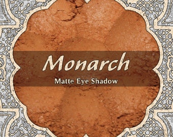 MONARCH Matte Eye Shadow, Bright Pumpkin Orange,  Loose Powder Cosmetic Pigment, Autumn Beauty, VEGAN Makeup, TAT 7-9 Biz Days