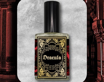 DRACULA Eau de Parfum with Lilac, Ylang Ylang, Dragons Blood, Musk, Amber, Styrax, Vampire Perfume, Bram Stoker, TAT 2-3 Weeks